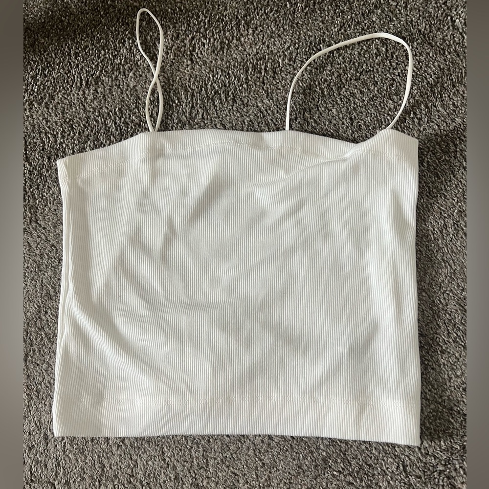 american eagle white tank top